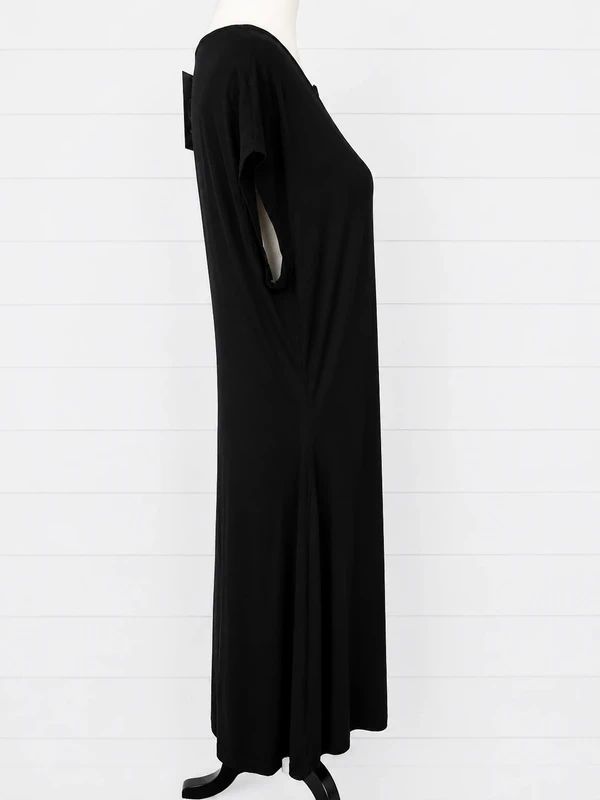 Necessary Evil Evaki Hi Low Dress Size L BNWT Gothic Black Asymmetric Maxi Dress