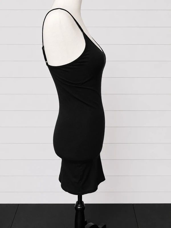 Killstar XS/S UK 6–8 Black Bodycon Slip Mini Dress Basic Gothic Alternative Layering