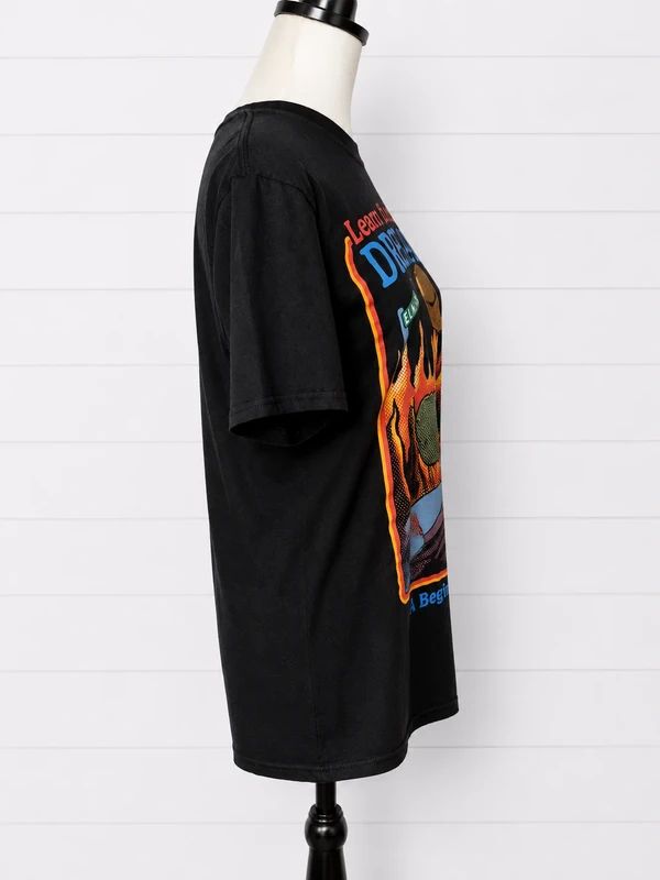A Nightmare On Elm Street Freddy Krueger Graphic T Shirt Black Horror Movie Retro Tee Unisex