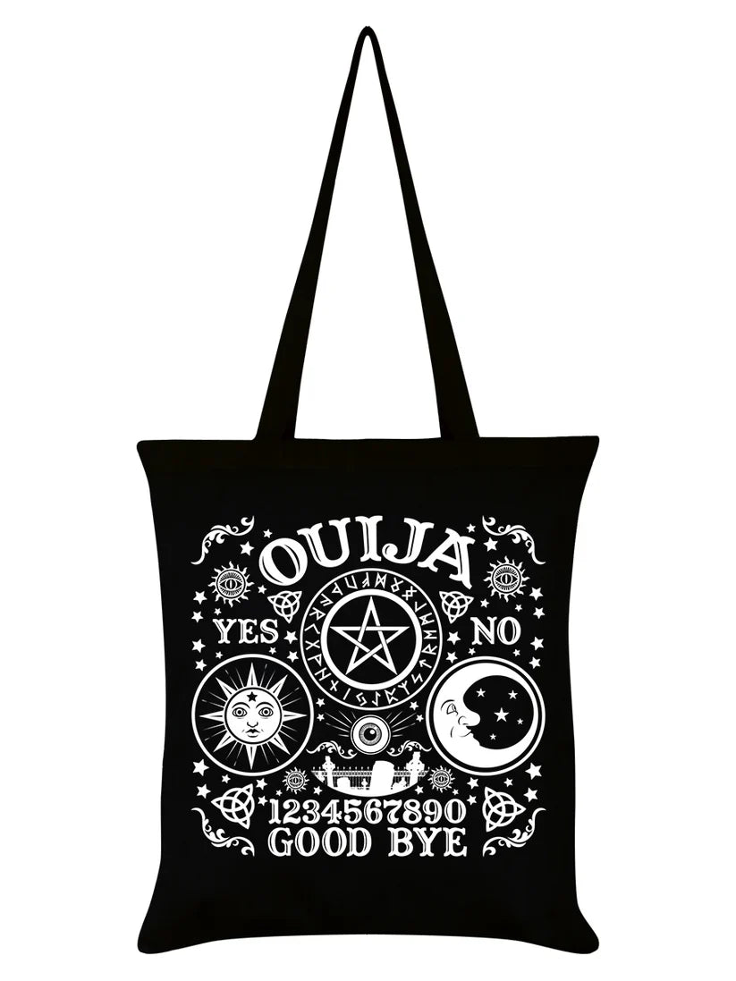 Ouija Board Black Gothic Tote Bag