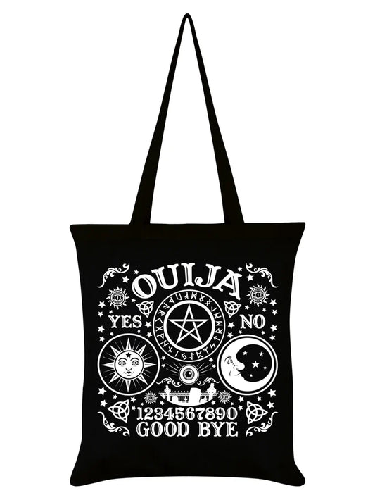 Ouija Board Black Gothic Tote Bag