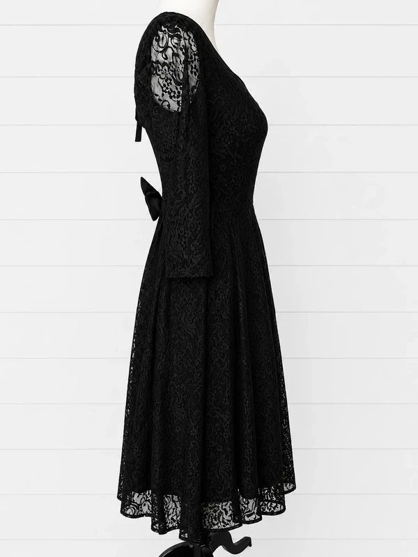 Lindy Bop Lisette Lace Midi Dress UK 8 BNWT Gothic Vintage Inspired Fit & Flare Occasion Dress