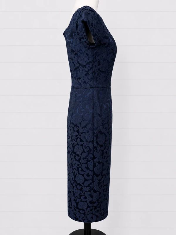 British Retro Made In London UK 12 Vintage Style Fit & Flare Midi Dress Rockabilly Pin Up