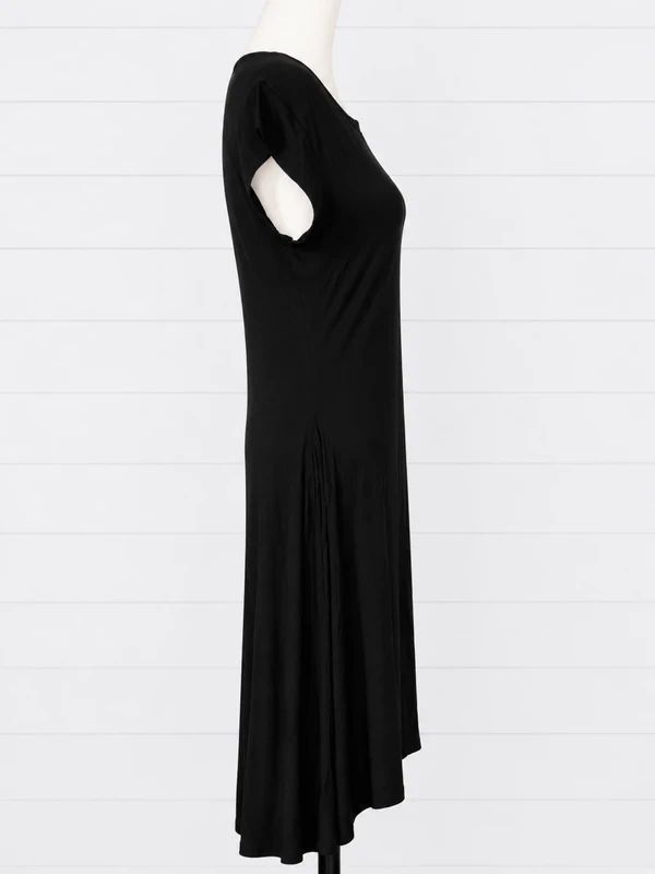 Necessary Evil Evaki Hi Low Dress Size S BNWT Gothic Black Asymmetric Maxi Dress