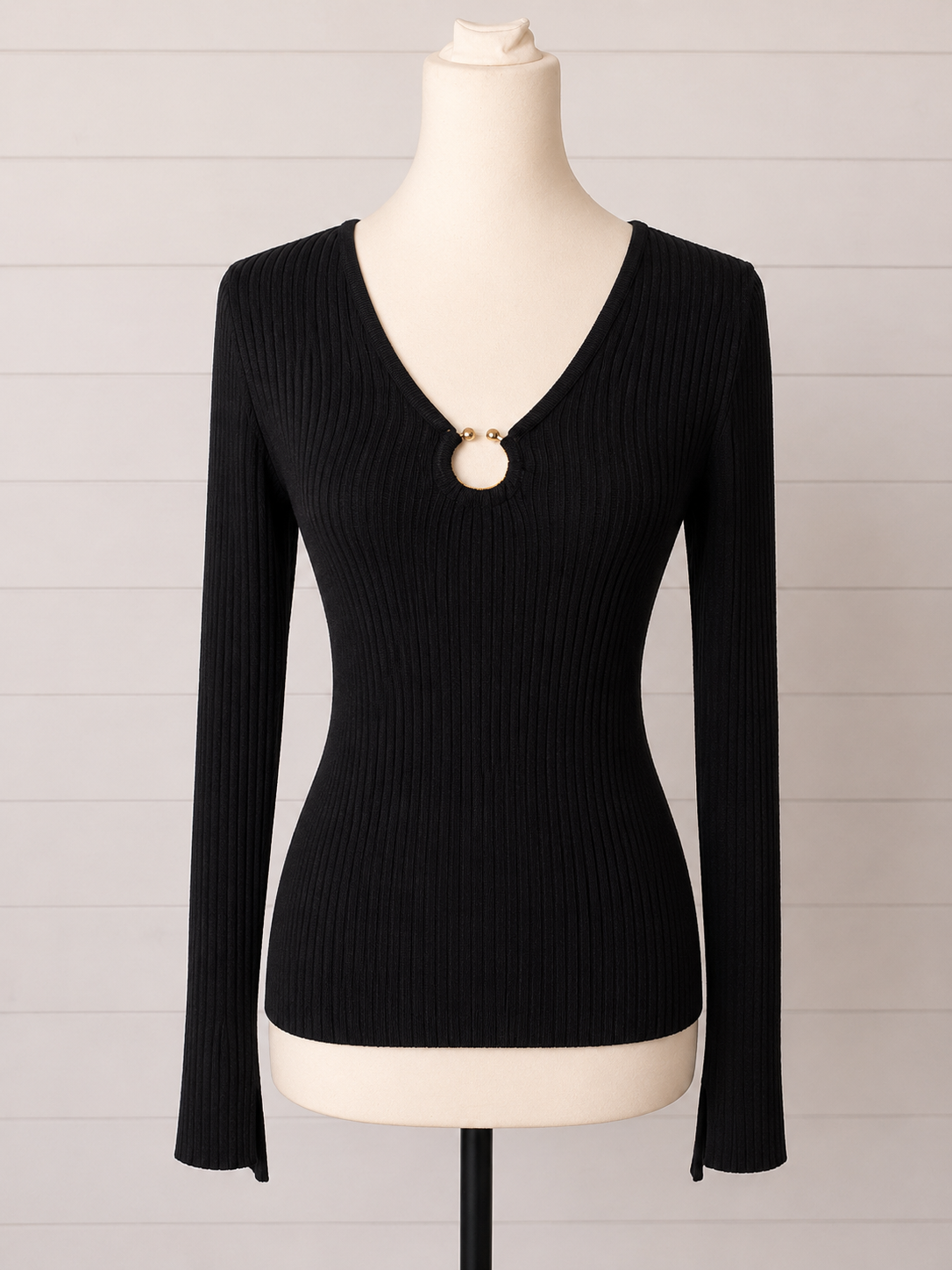 Hell Bunny Death Or Glory Top BNWT Size M UK 12 Gothic Rib Knit