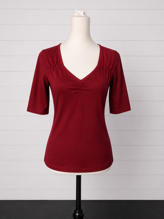 Hell Bunny Phillipa Red Sweetheart Neck Top BNWT Size M UK 12