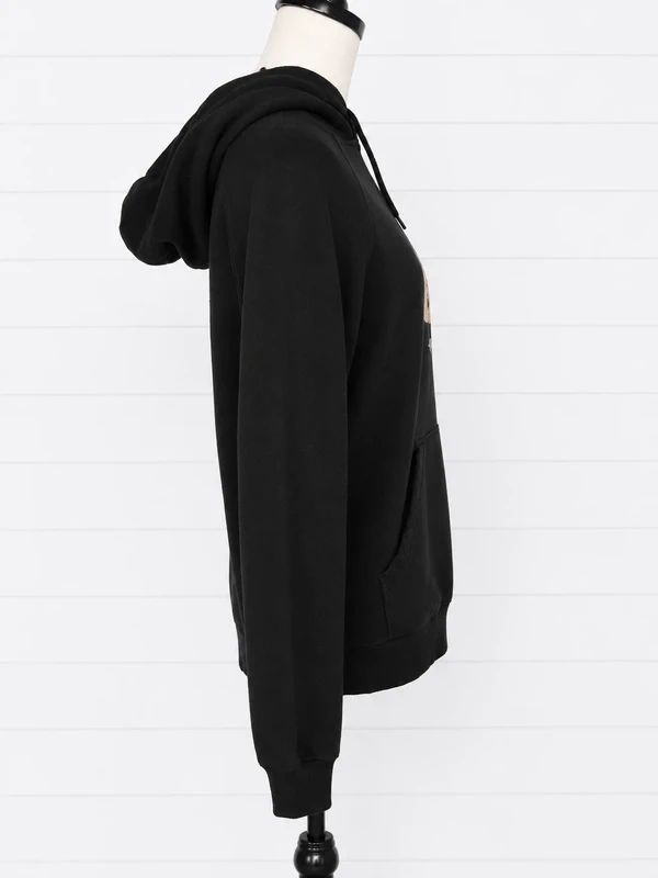 Disturbia Black Graphic Hoodie Size S Gothic Alternative