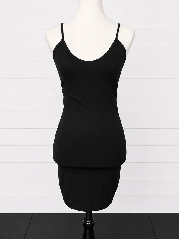 Killstar XS/S UK 6–8 Black Bodycon Slip Mini Dress Basic Gothic Alternative Layering