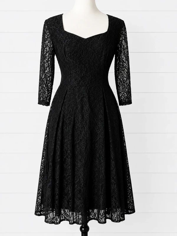 Lindy Bop Lisette Lace Midi Dress UK 8 BNWT Gothic Vintage Inspired Fit & Flare Occasion Dress