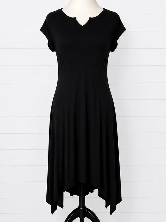 Necessary Evil Evaki Hi Low Dress Size S BNWT Gothic Black Asymmetric Maxi Dress