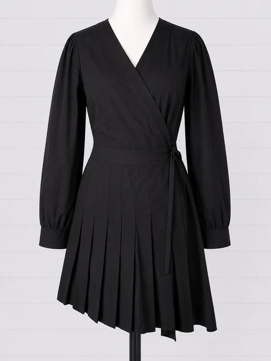Disturbia UK 12 Aporia Pleated Mini Dress Gothic Dark Academia Cotton BNWT